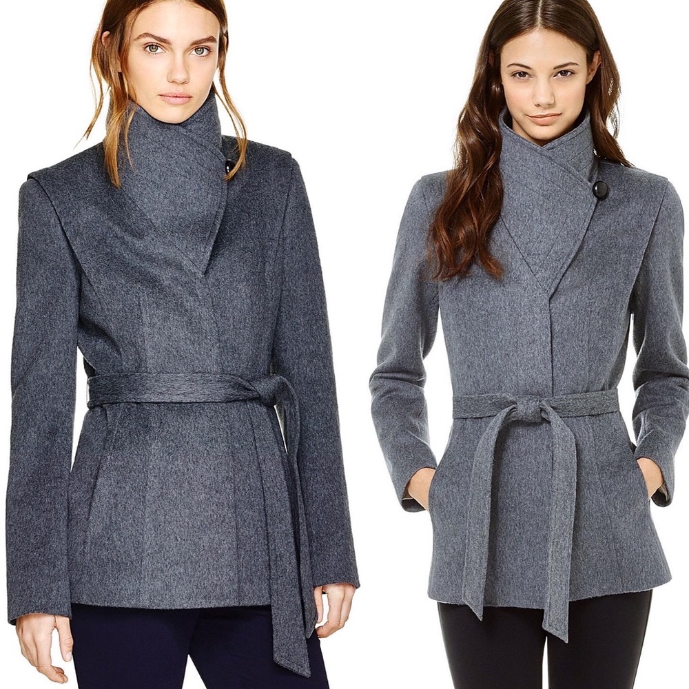 Babaton Gray Pea Coat